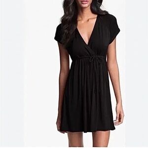 Robin Piccone Black Swim Coverup with Cap Sleeves Large